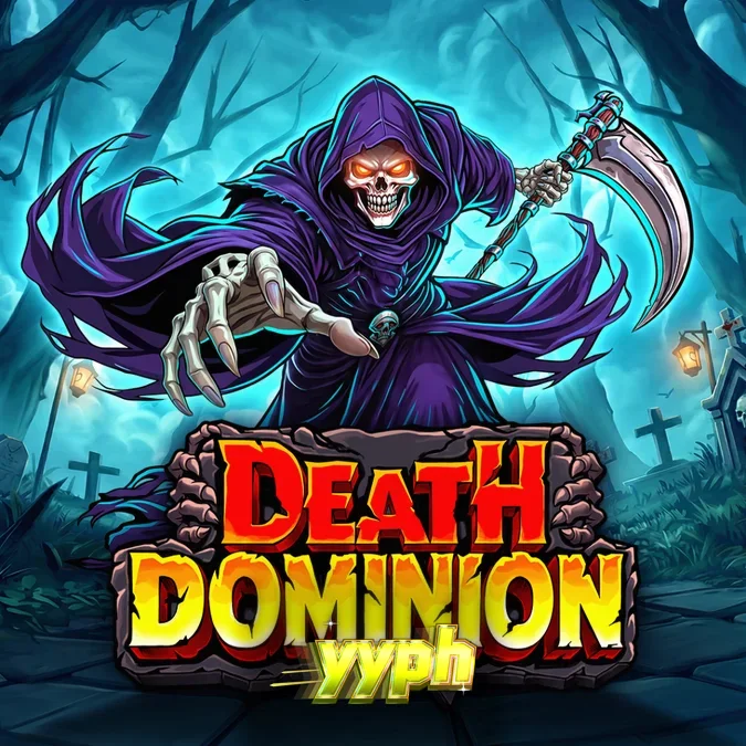 Death Dominion slot game interface na may gothic graveyard theme